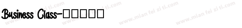 Business Class字体转换